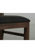 International Furniture Direct Riverwood Contemporary Wooden Dining Chair with Upholstered Seat