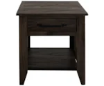 Direct Design Company Dark Teak 1-Drawer End Table