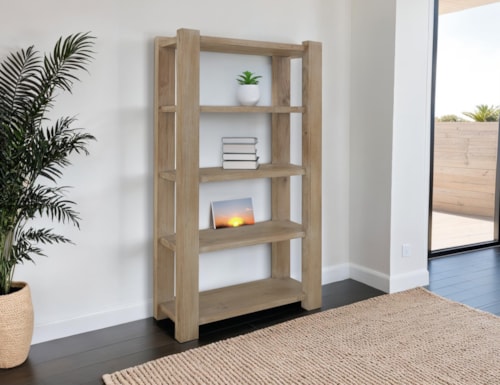 Contemporary 5-Shelf Bookcase