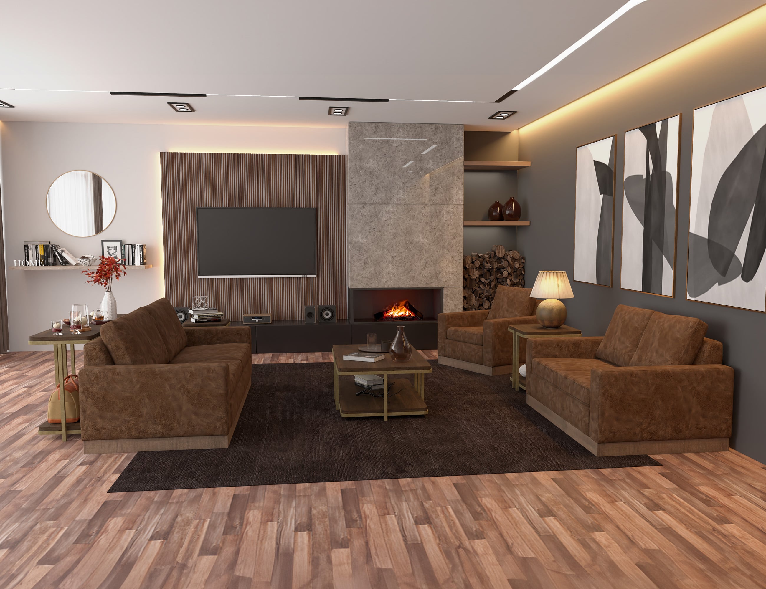 Uprooted Georgia Plinth-Base Sofa