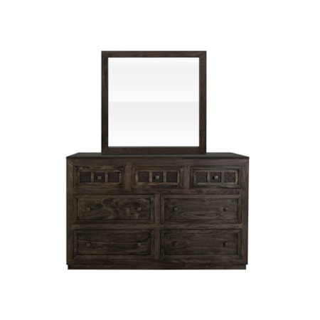 7-Drawer Dresser with Mirror