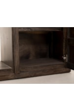 International Furniture Direct Balam Modern Rustic 1-Drawer Entertainment Center with Fireplace