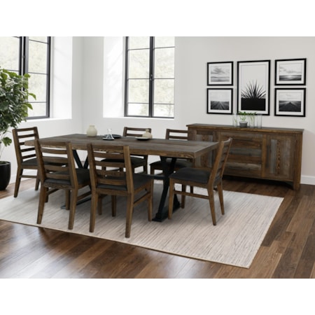 8-Piece Dining Set with Buffet