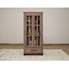 International Furniture Direct Natural Parota Cabinet