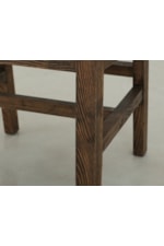 Mueblos International Dutton Farmhouse Dining Chair with Upholstered Seat