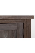 International Furniture Direct Town Modern Rustic Electric Fireplace TV Stand with Remote Control