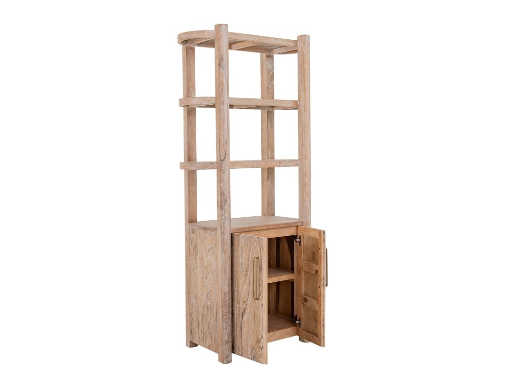 White Balam Wall Unit, TV Stand 80"