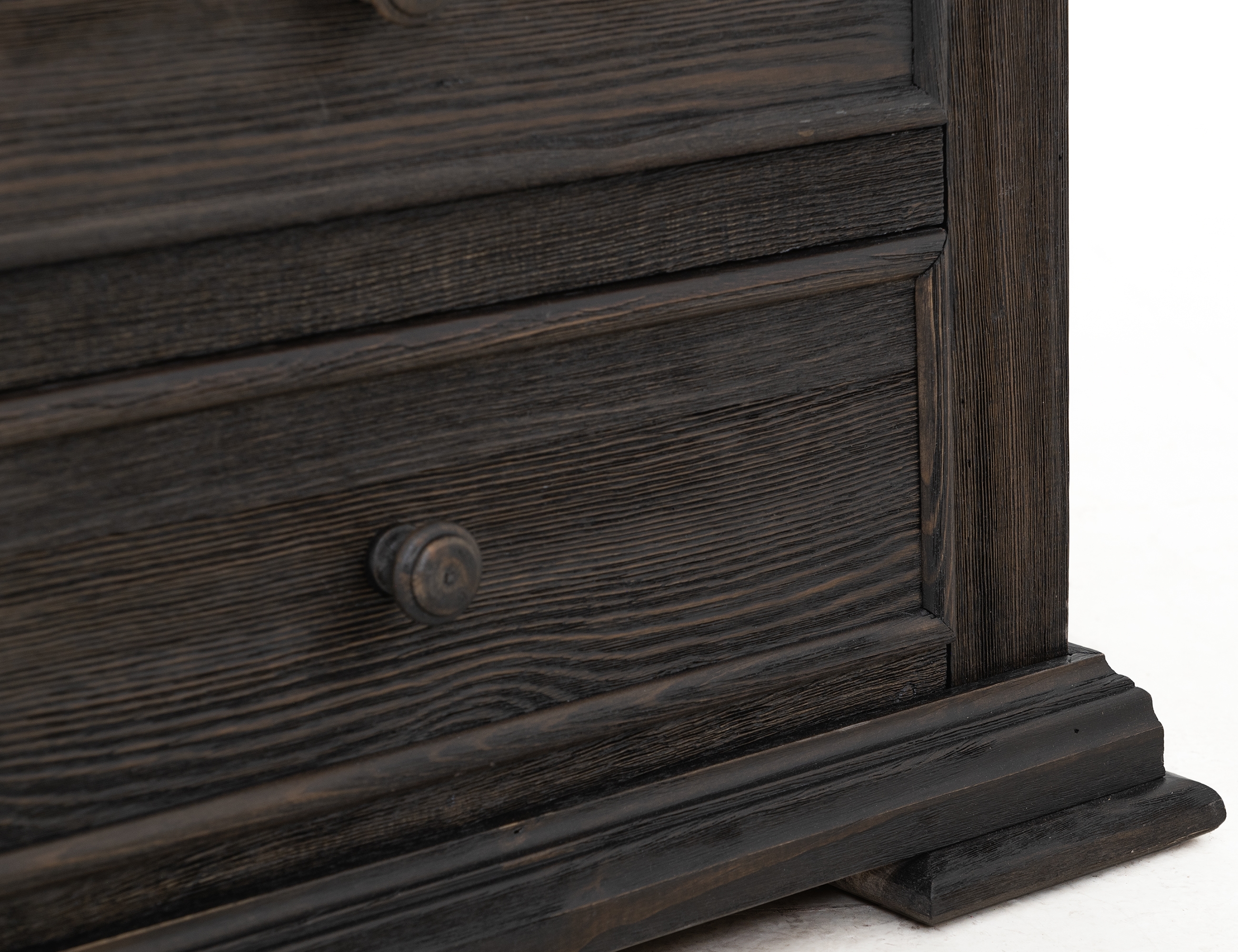 International Furniture Direct Terra Dark 3-Drawer Nightstand
