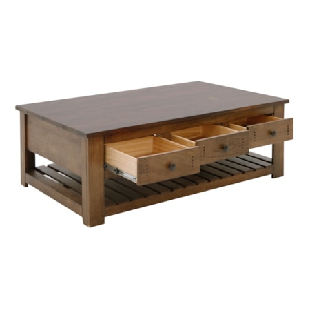 6-Drawer Cocktail Table