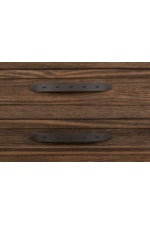 International Furniture Direct Dutton Farmhouse 4-Drawer Cocktail Table with Ball Casters