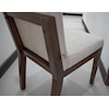 IFD International Furniture Direct Natural Parota Upholstered Chair