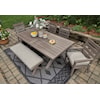 Signature Design by Ashley Hillside Barn 6-Piece Outdoor Dining Set with Bench