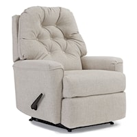 Cara Rocker Recliner with Button Tufted Seat Back