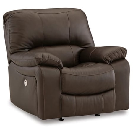 Leather Power Rocker Recliner