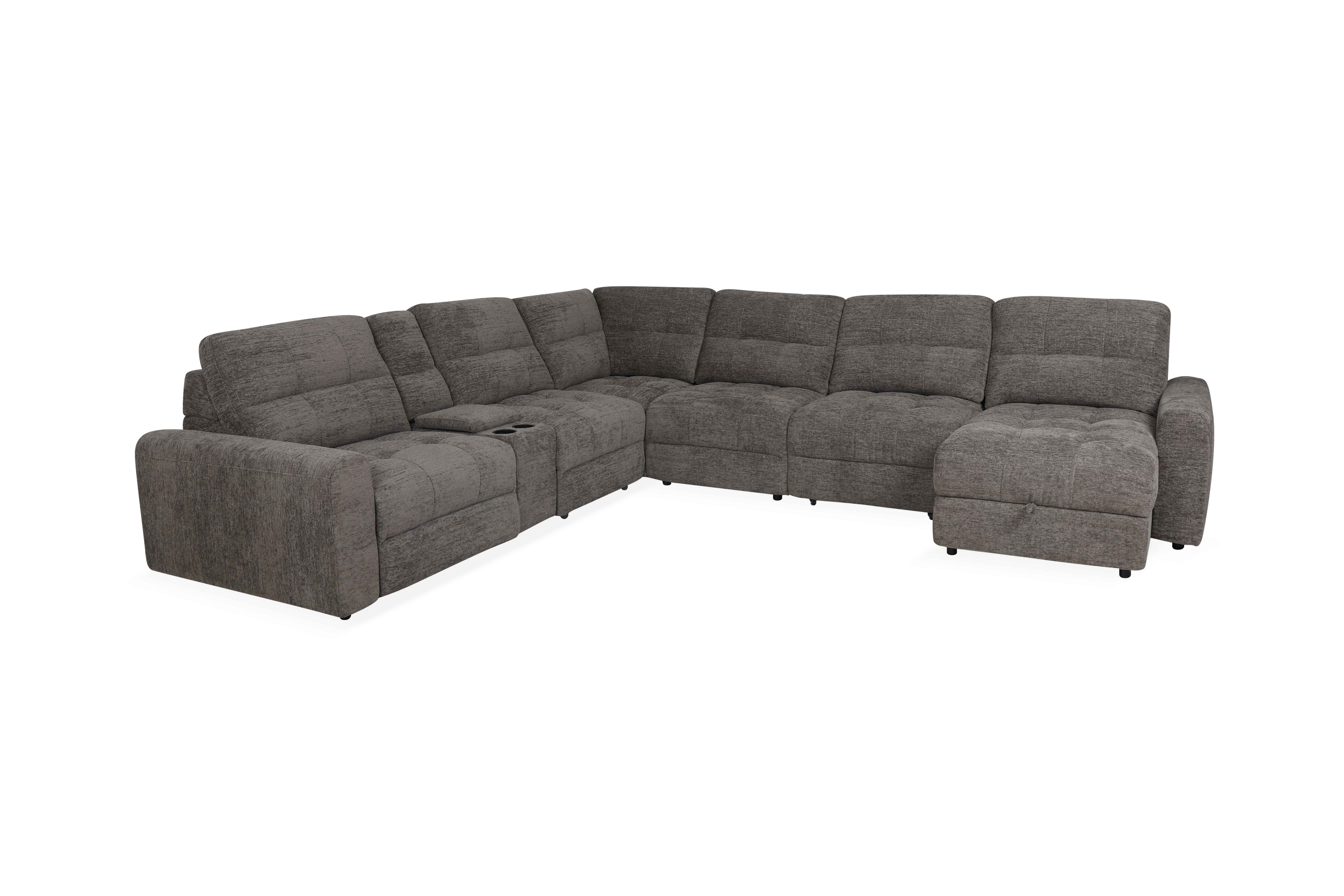 7-Piece Sectional w/ Power Recliner