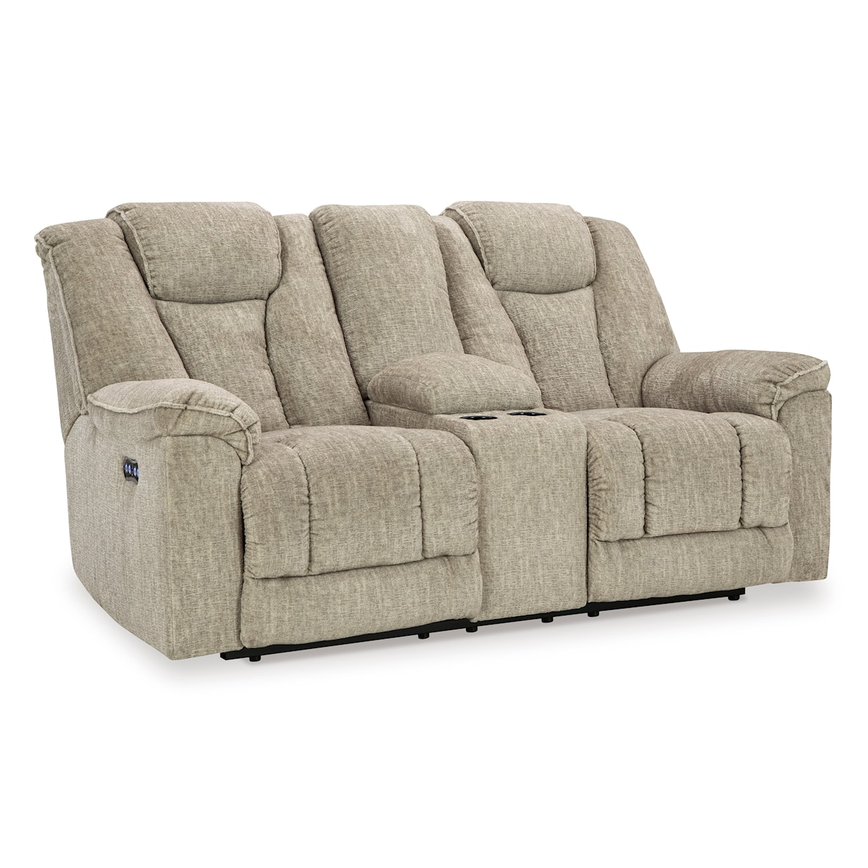 Signature Design by Ashley Hindmarsh Power Reclining Loveseat With Console