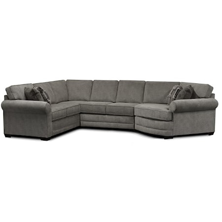 3-Piece Sectional Sofa With Cuddler