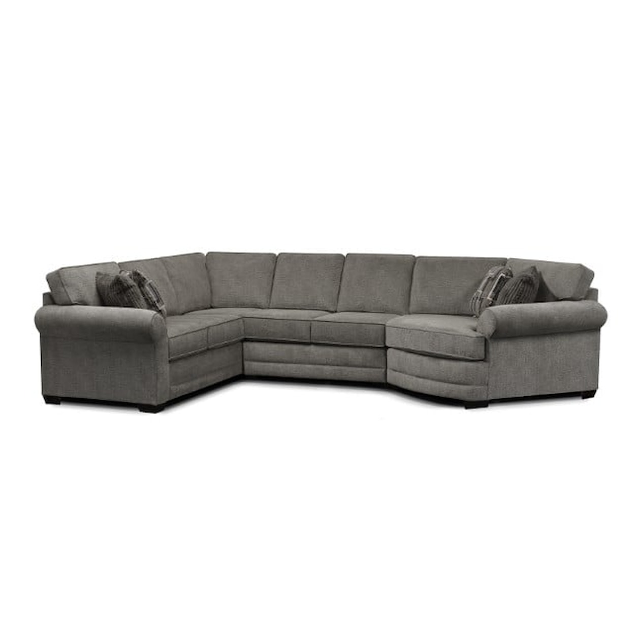 England 5630 Series 3-Piece Sectional Sofa With Cuddler