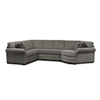 3- Piece Sectional Sofa With Cuddler