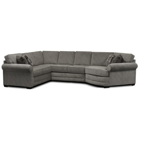 3-Piece Sectional Sofa With Cuddler