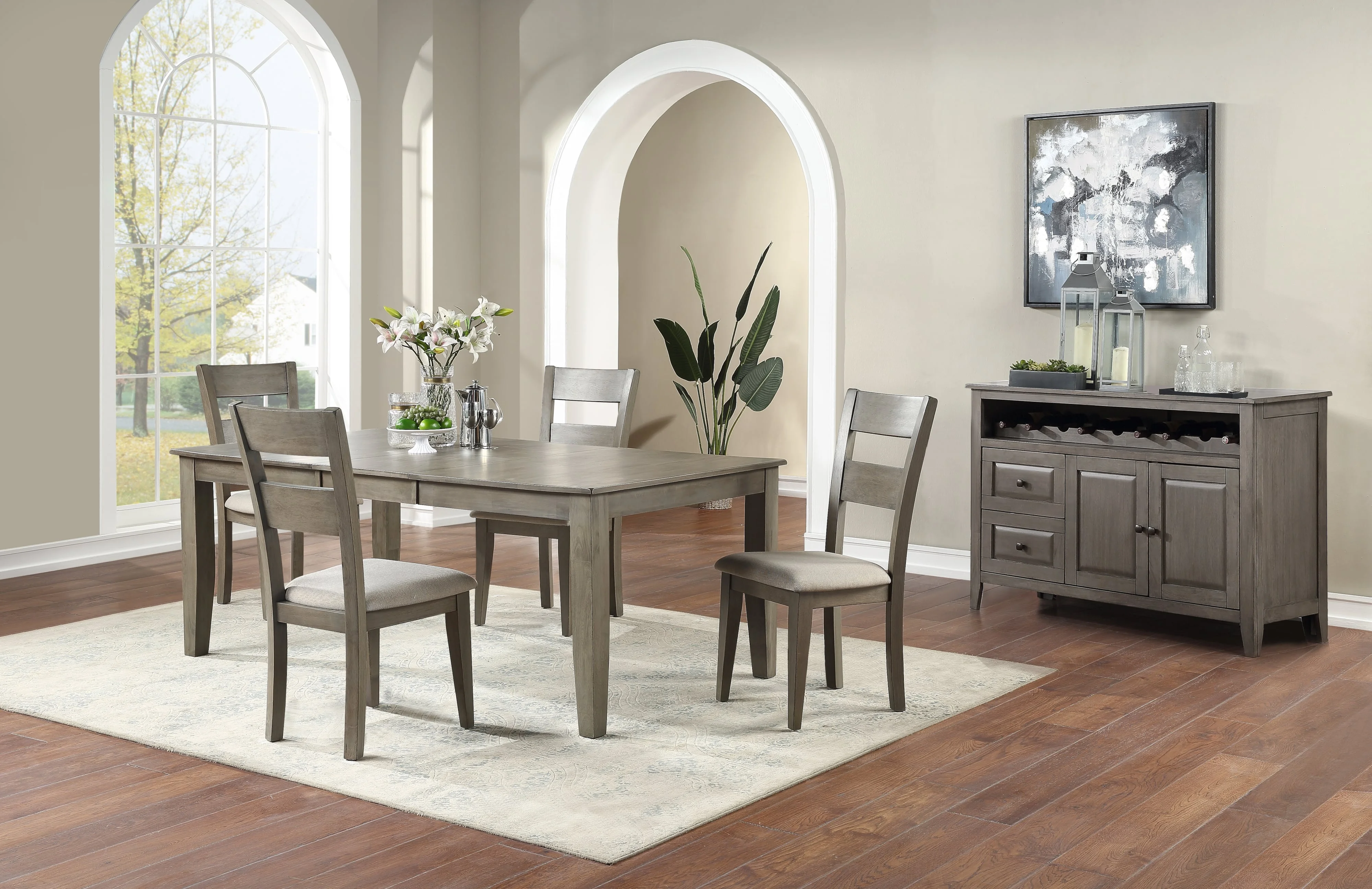 Warehouse M 1189 10861414 5Piece Dining Set ( Table with 4 Chairs
