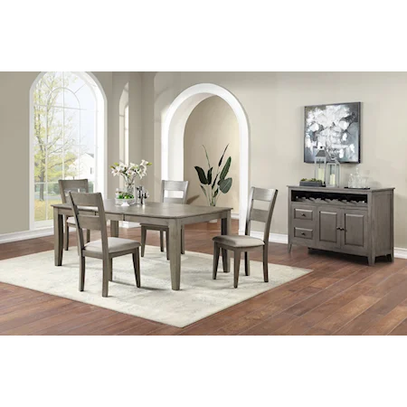 5-Piece Dining Set ( Table with 4 Chairs)