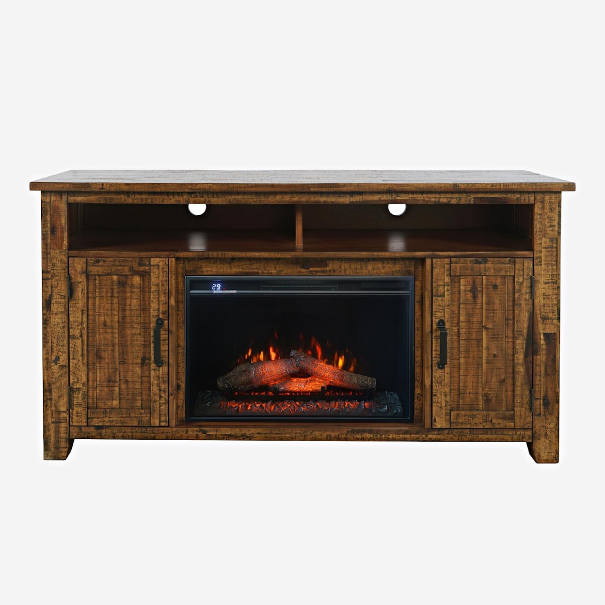 Jofran Cannon Valley Fireplace with Logset