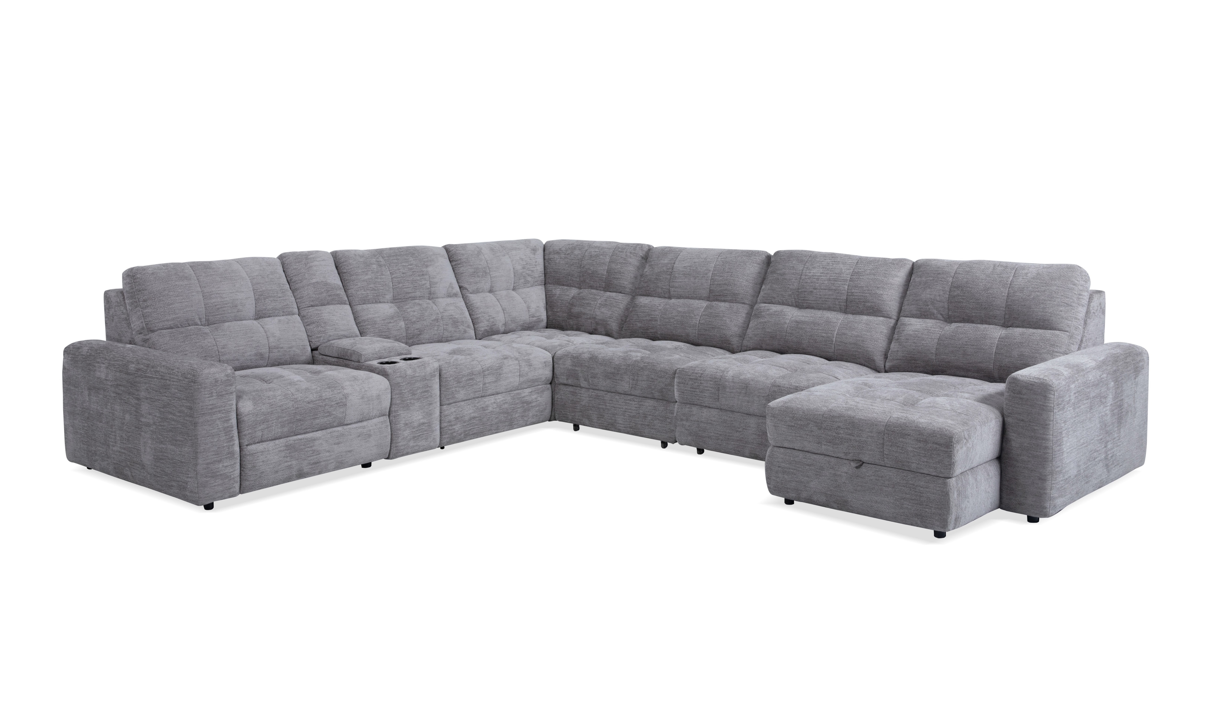7-Piece Sectional w/ Power Recliner
