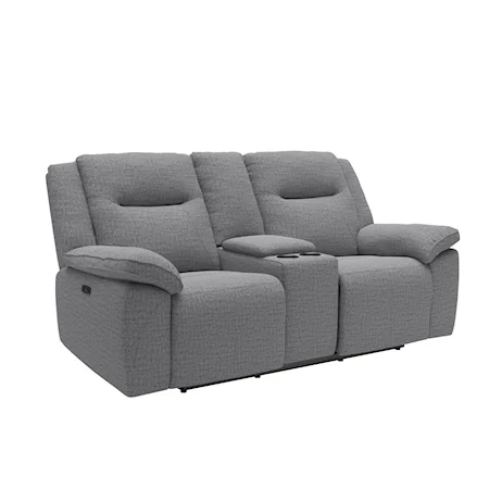 POWER RECLINING LOVESEAT WITH ADJ HEADREST AND CONSOLE