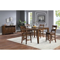 5-Piece Pub set (Pub Table with 4 Stools)