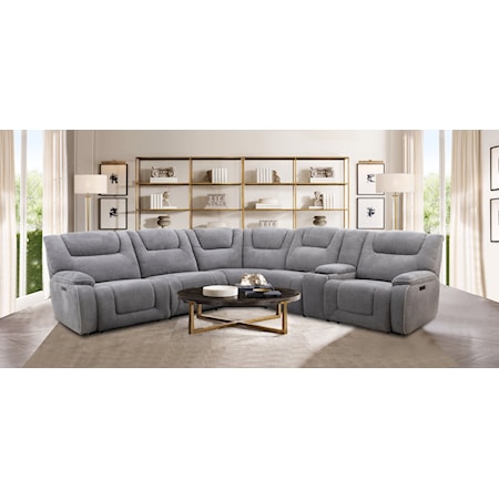 6-PC ZG  POWER  RECLINING SECTIONAL
