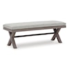 Signature Design by Ashley Hillside Barn Bench with Cushion