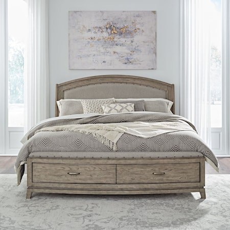 King Uph Storage bed