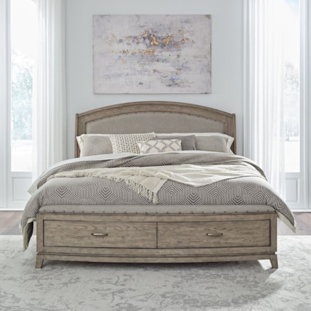 Queen Uph Storage Bed