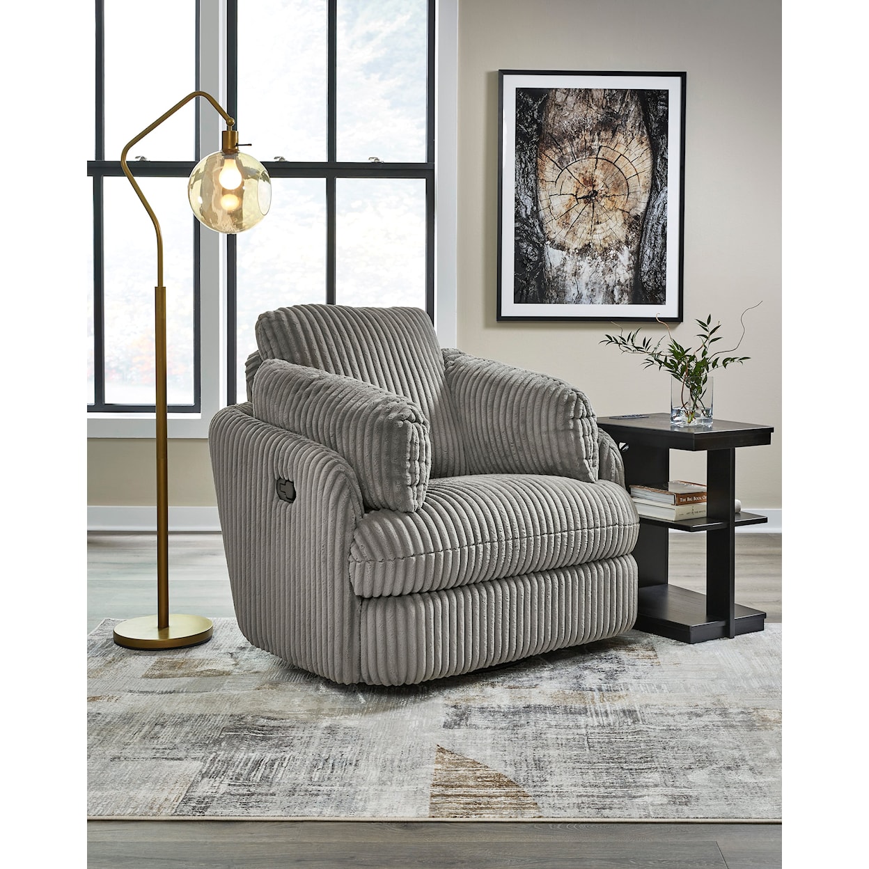 Signature Design by Ashley Tie-Breaker Swivel Glider Recliner