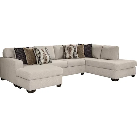 Contemporary Sectional Sofa with Chaise