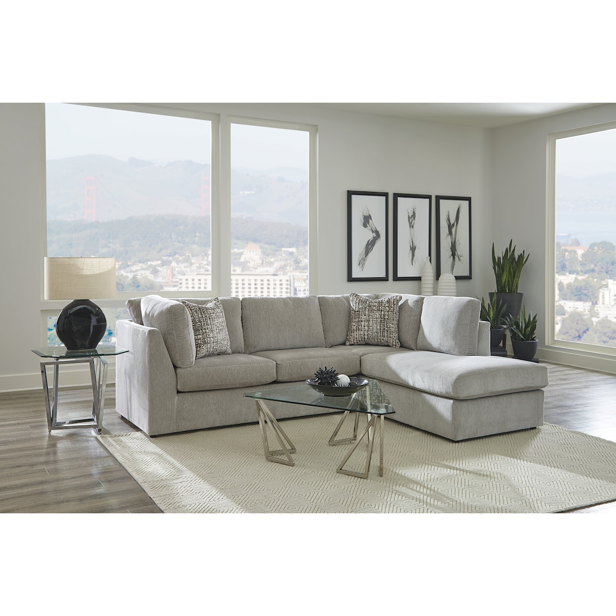 Warehouse M 59 2-PIECE SECTIONAL SOFA W/ FULL SLEEPER