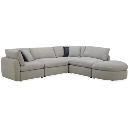 5-Piece Modular Sectional w/ Ottoman
