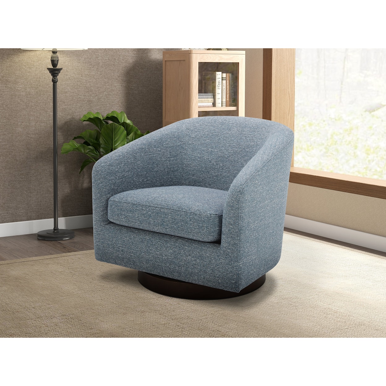 Warehouse M Liam Sky Swivel Chair