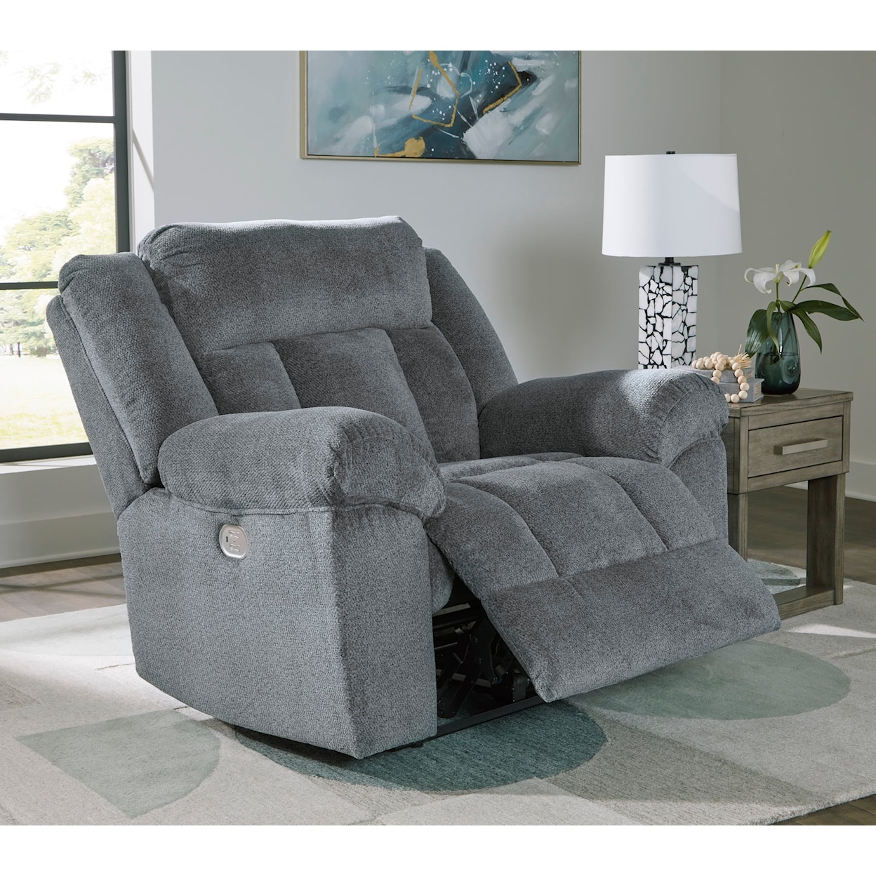 Signature Design by Ashley Tip-Off PWR Recliner/ADJ Headrest