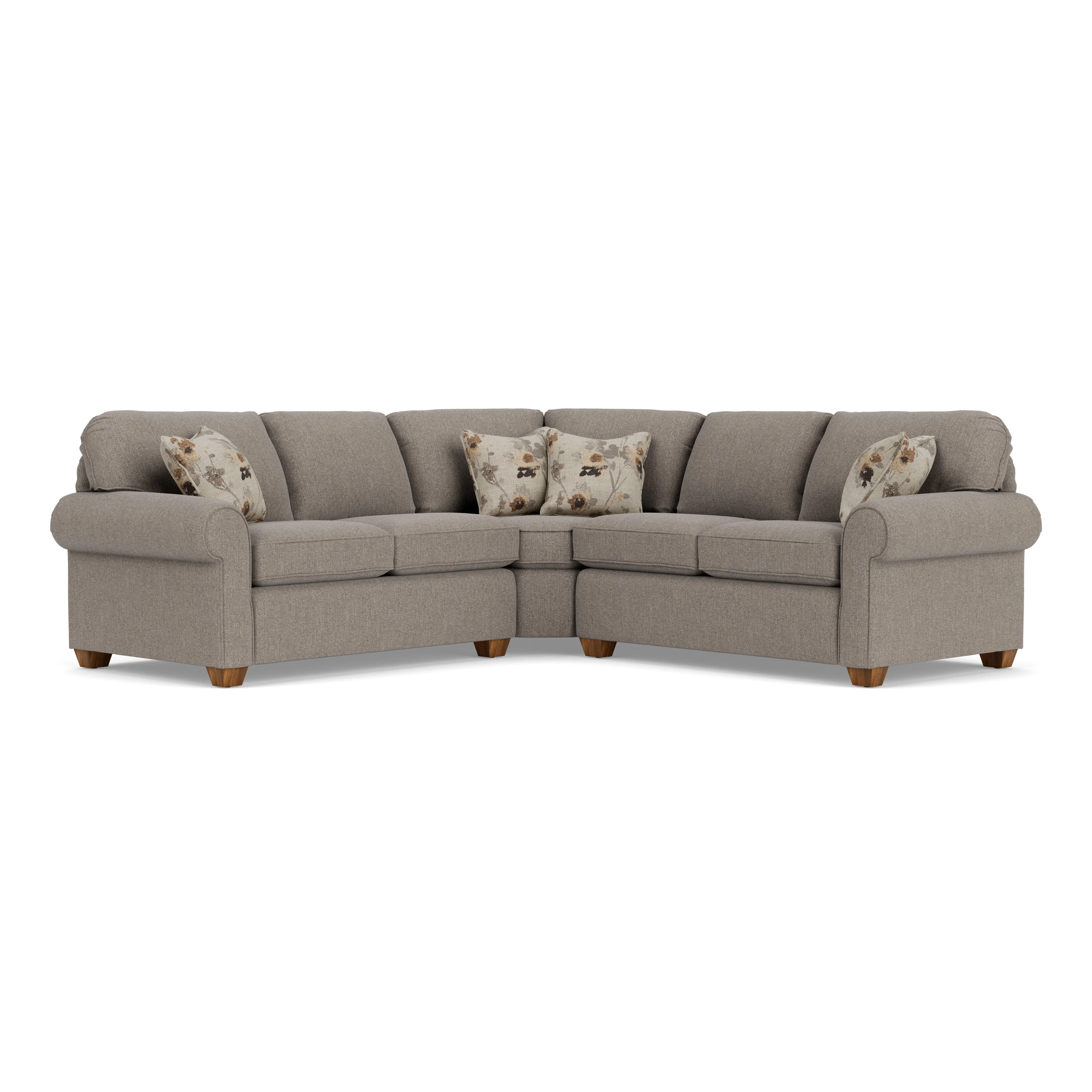 Flexsteel Thornton 5535 12062324 3Piece Sectional Sofa Pilgrim