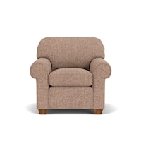 Upholstered Chair with Rolled Arms