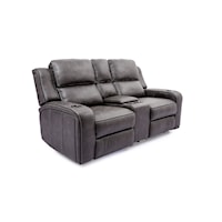 3-Piece Power Reclining Console Loveseat with Power Headrests & Lights
