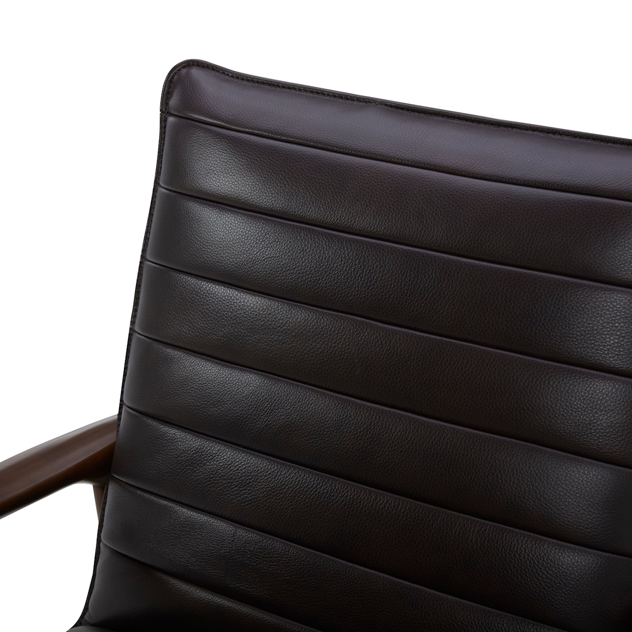 Warehouse M ETHAN Brown Accent Leather Chair