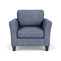 Transitional Chair with Flared Arms