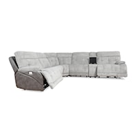 6-Piece Power Reclining Sectional Sofa with Power Headrests