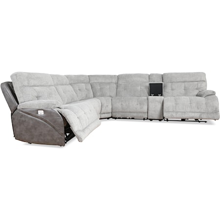 6-Piece Reclining Sectional Sofa