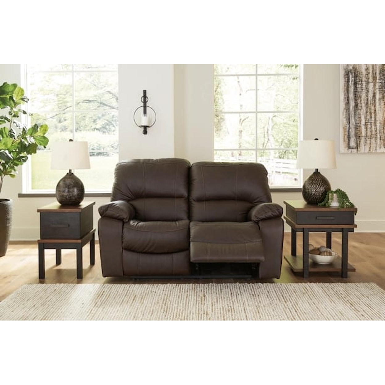 Signature Design by Ashley Leesworth Power Reclining Loveseat