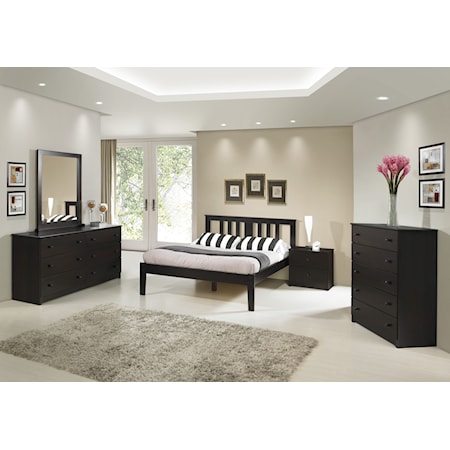 Milan/Espresso Full Bedroom Set