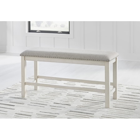 49" Counter Height Dining Bench